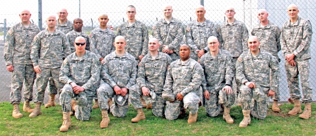Soldiers shave heads to raise money for Army Emergency Relief