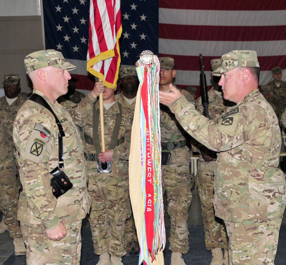 548th CSSB uncases colors, assumes support operations in Afghanistan ...