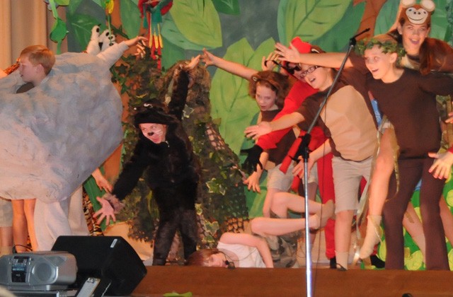 Elementary school students perform 'The Jungle Book'