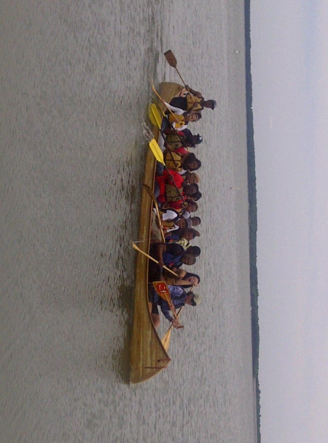 Students canoe at Carlyle Lake during STEM celebration