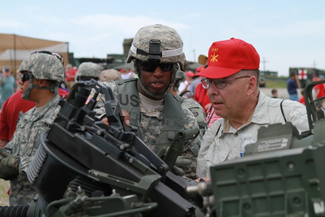 Old and new field artillery