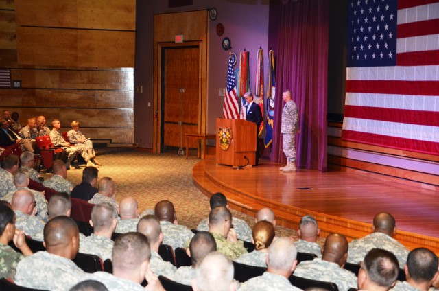 Secretary and Sergeant Major of the Army Address USASMA Class