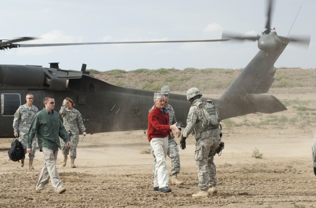 Army Secretary sees Network Integration Evaluation 12.2 up close