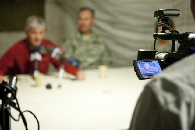 Army Secretary sees Network Integration Evaluation 12.2 up close