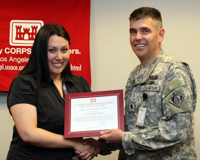 Inaugural award presented to district employee