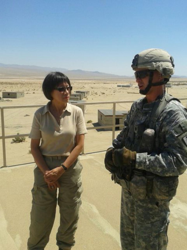 Ms. Shyu observes NTC exercise