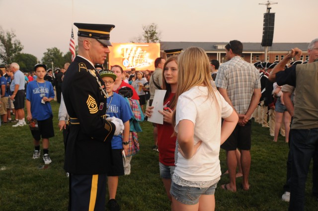 Perfect Weather; Great Show! Thousands See Soldiers Perform!