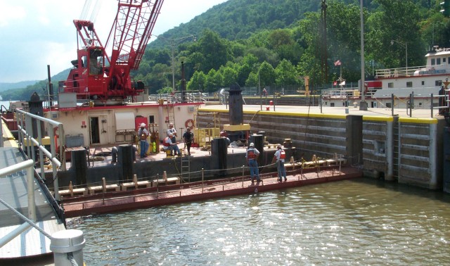 Needle dam installation 1
