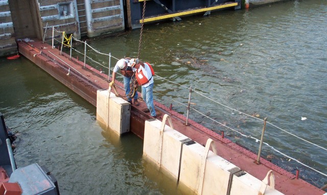 Needle dam installation 3