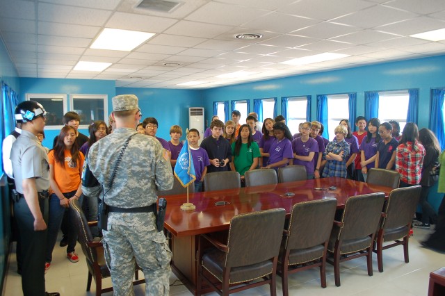 Seoul American Middle School visits the Joint Security Area