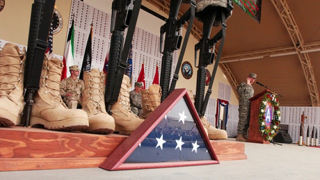 Memorial Day observance at Camp Buehring, Kuwait