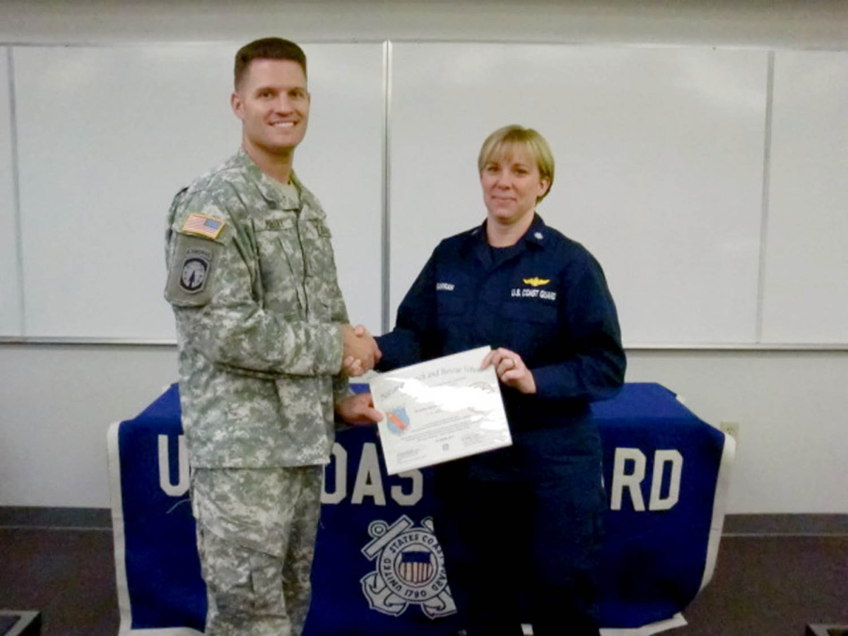 First U.S. Army Soldier trained in Coast Guard maritime search, rescue Article The United