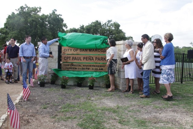 CPT Paul Pena Park dedication