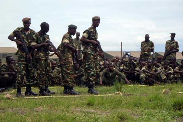 Texas National guardsmen exchange best practices with Burundi soldiers