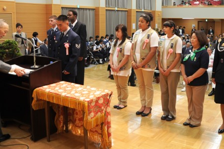 Girl Scouts In Japan Receive Good Deed Citation At Meiji Shrine In Tokyo Article The United States Army