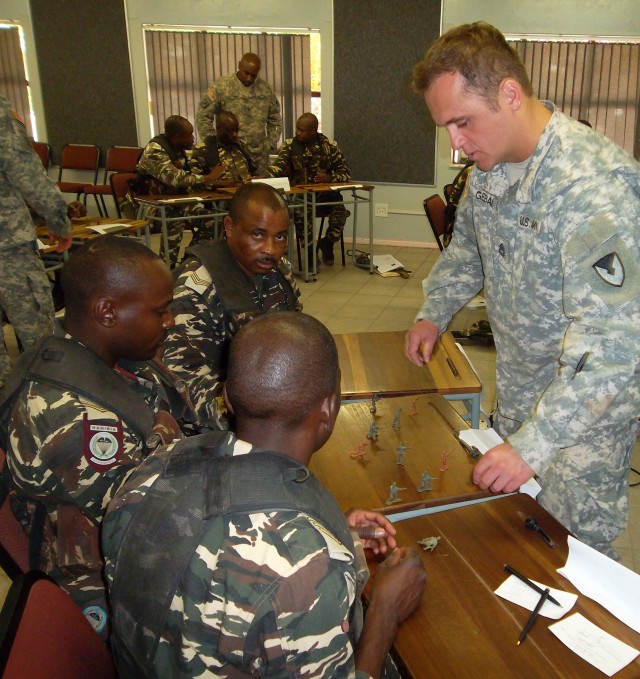 Security assistance team trains troops in Africa