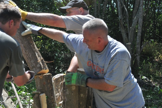 Working together to clean up John James Park