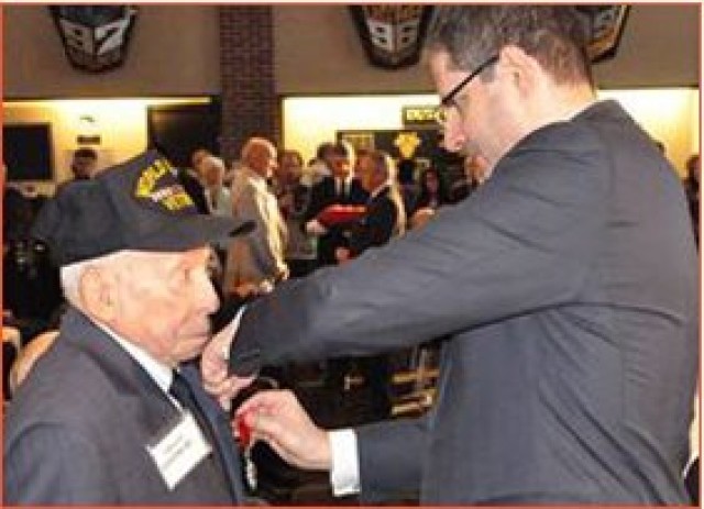 Albert Goldberg presented Legion of Honor Medal
