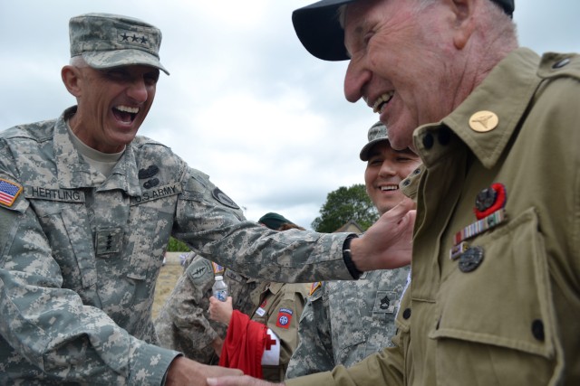 Warriors of yesterday, today commemorate D-Day together