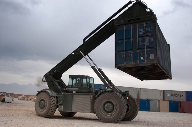 233rd Trans. Co. Soldiers help to reduce waste at Retro-Sort yard