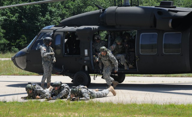 Soaring above their peers: Fort Leonard Wood basic trainees' APFT scores land them helicopter ride