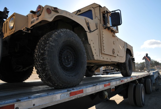 Humvee offload