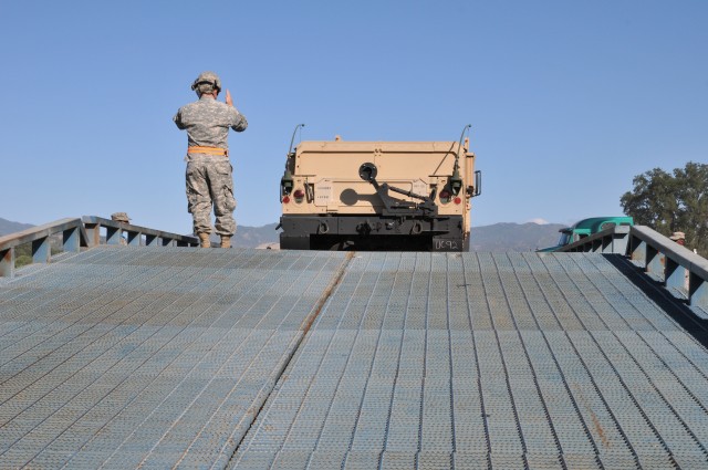 Down the ramp