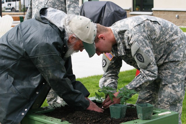 Warrior Garden on Fort Wainwright created with the assistance of the Cooperative Extension Service, University of Alaska, Fairbanks.