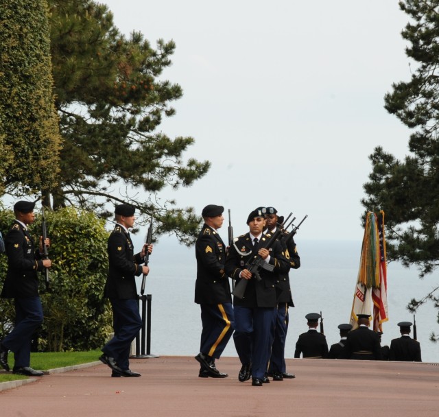 Memorial Day Ceremony in Normandy, France 2012