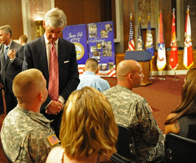 McHugh avoids grilling on Capitol Hill, shares Army Birthday cake