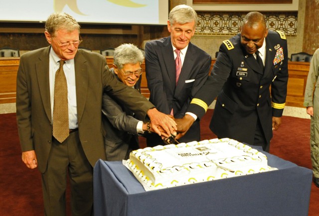 McHugh avoids grilling on Capitol Hill, shares Army Birthday cake