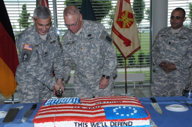 Cutting the cake