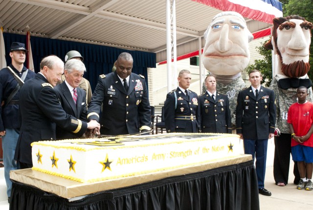 Army Secretary honors, celebrates Army on its 237th Birthday.