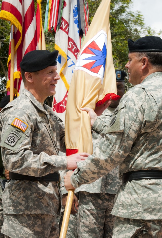 Passing Colors to Maj. Gen. Lyons