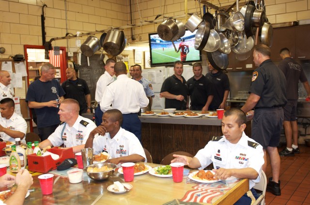 10th Mountain Division Soldiers visit firefighters