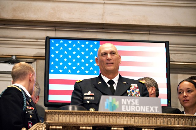 U.S. Army Chief of Staff Gen. Raymond T. Odierno at the New York Stock Exchange