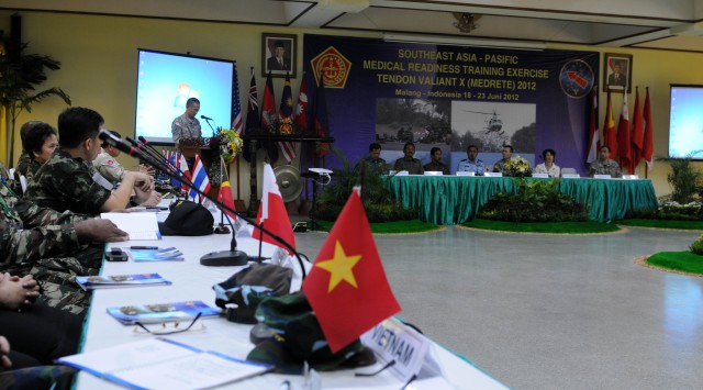 18th Medical Command Speaks during opening ceremony