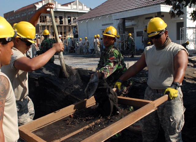 Shifting dirt for construction