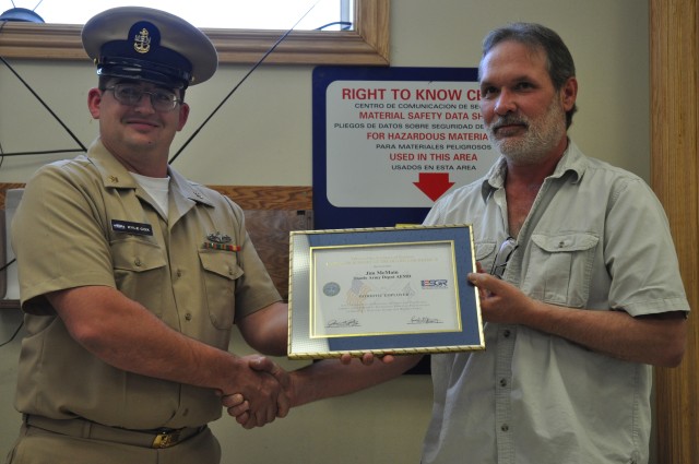 Tooele Army Depot supervisor is honored with Patriot Award