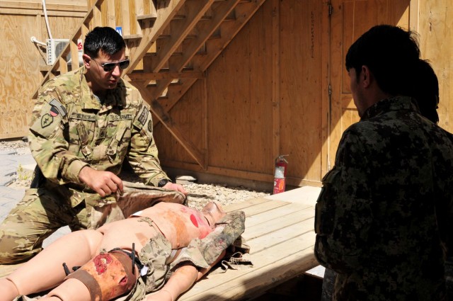 Afghan flight medic training