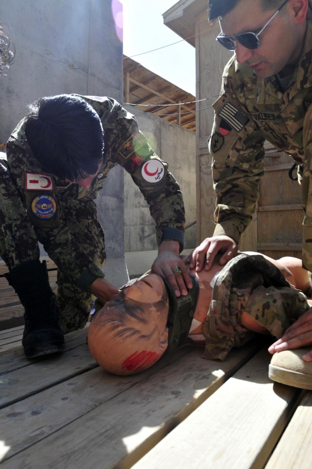 Afghan flight medic training