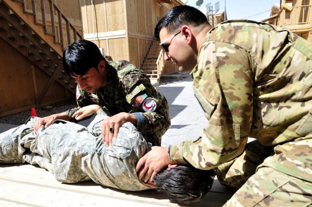 Afghan flight medic training
