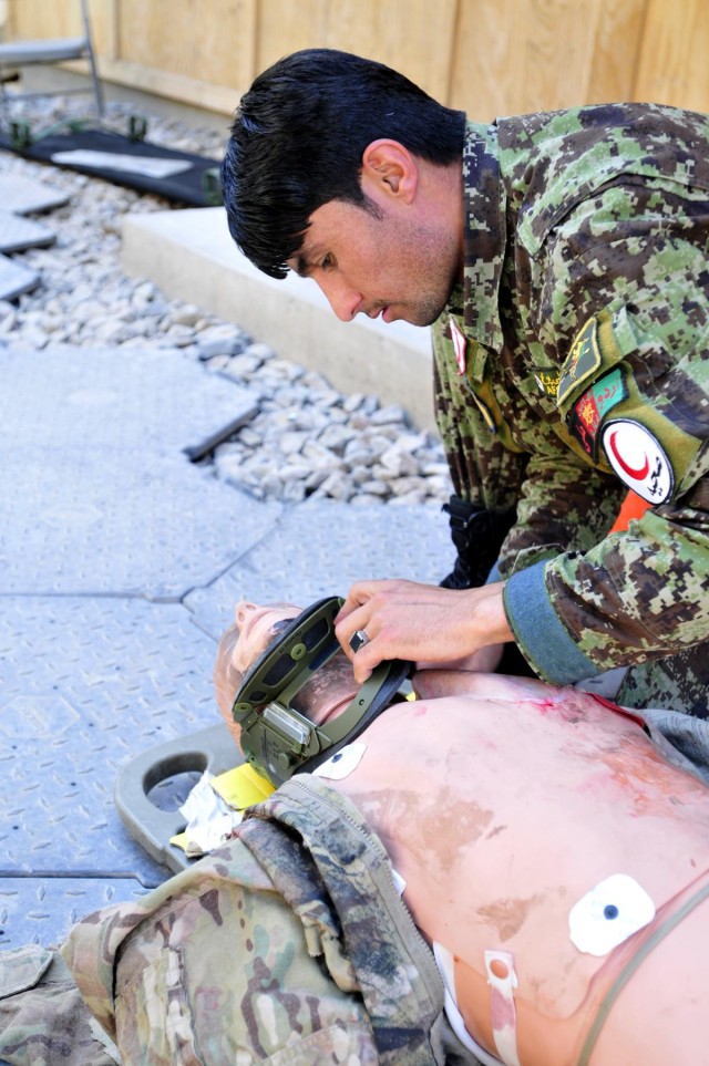 Afghan flight medic training