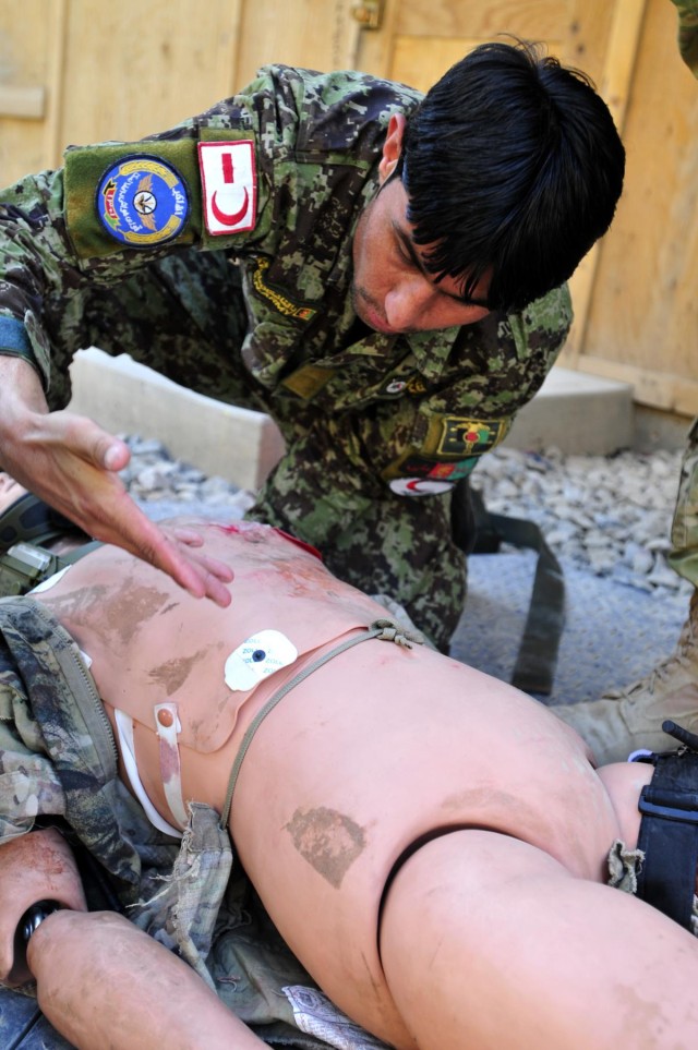Afghan flight medic training
