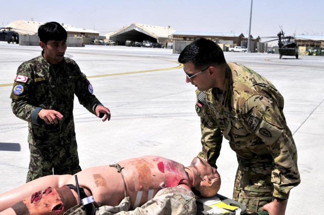 Afghan flight medic training