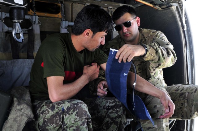 Afghan flight medic training