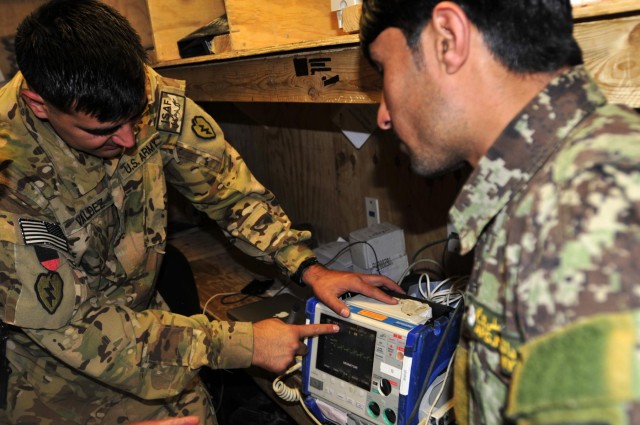 Afghan flight medic training