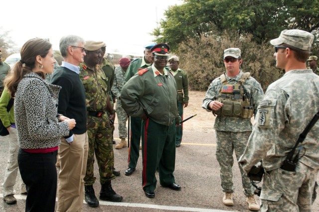 Secretary, Ambassador observe U.S. and Botswana Defense Force exercise