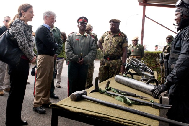 Secretary, Ambassador observe U.S. and Botswana Defense Force exercise