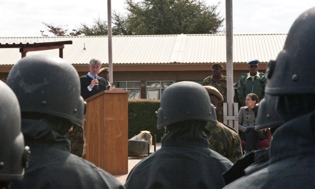 Secretary, Ambassador observe U.S. and Botswana Defense Force exercise